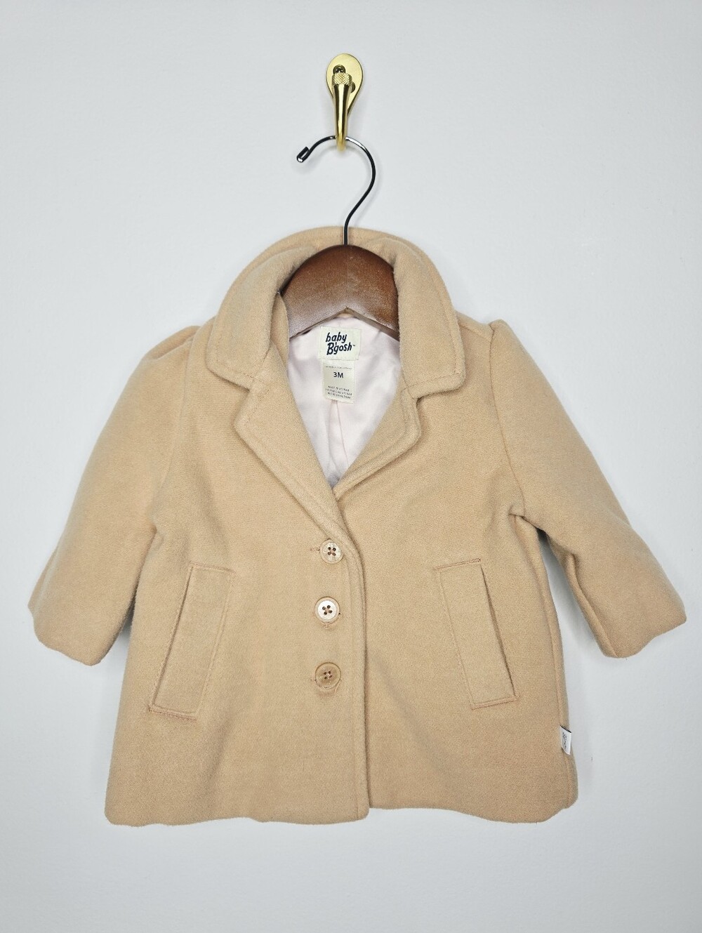 baby B'gosh Little Girl's Pea Coat Size 3 Months